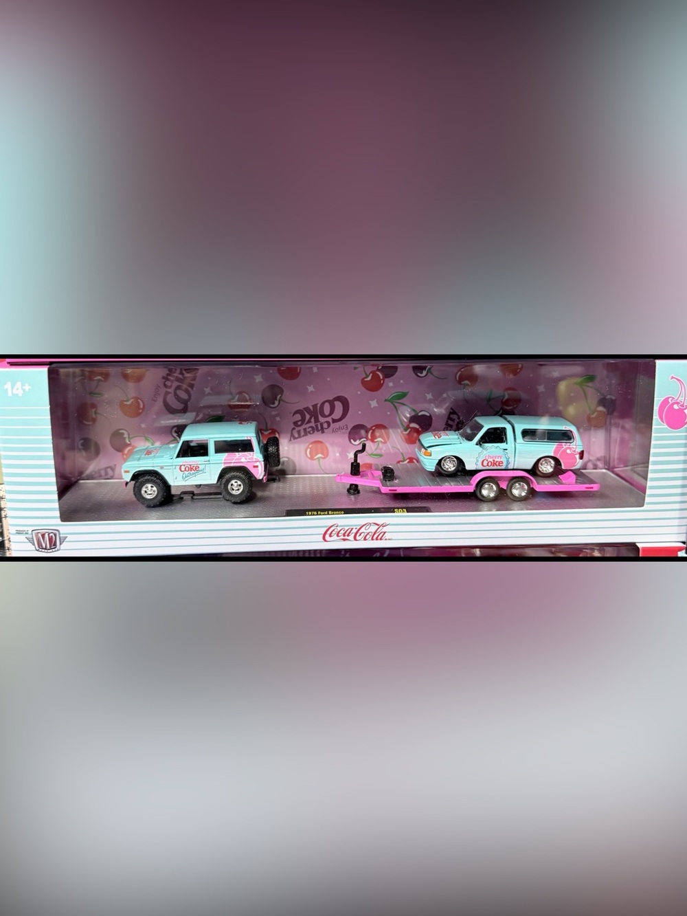 Coca Cola Pink Kids Toy Vehicle Accessory with Cherry Graphics